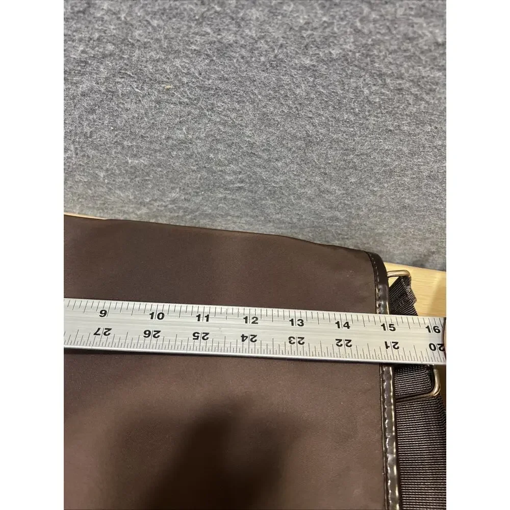 Kate Spade Messenger/Diaper Nylon Bag Brown/green - Picture 13 of 14